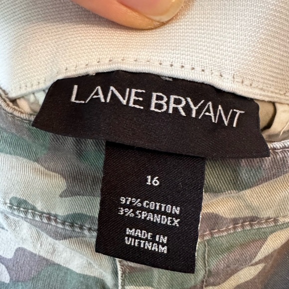 Lane Bryant Camouflage Cotton-Blend Shorts - Picture 2 of 3